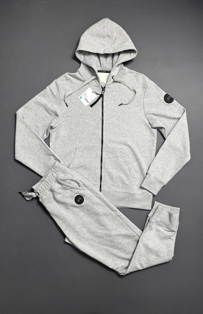Canada Goose Sleek Black Full-Zip Hooded Tracksuit Mens UK Replica AAA Quality