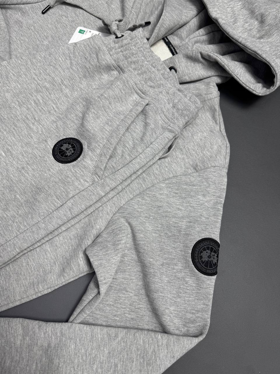 Canada Goose Sleek Black Full-Zip Hooded Tracksuit Mens UK Replica AAA Quality
