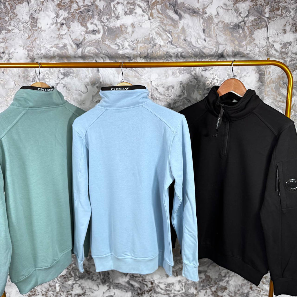 C.P. Company Light Fleece Zip Jumpers Mens in Multiple Colors Best Sale UK Reps AAA Quality
