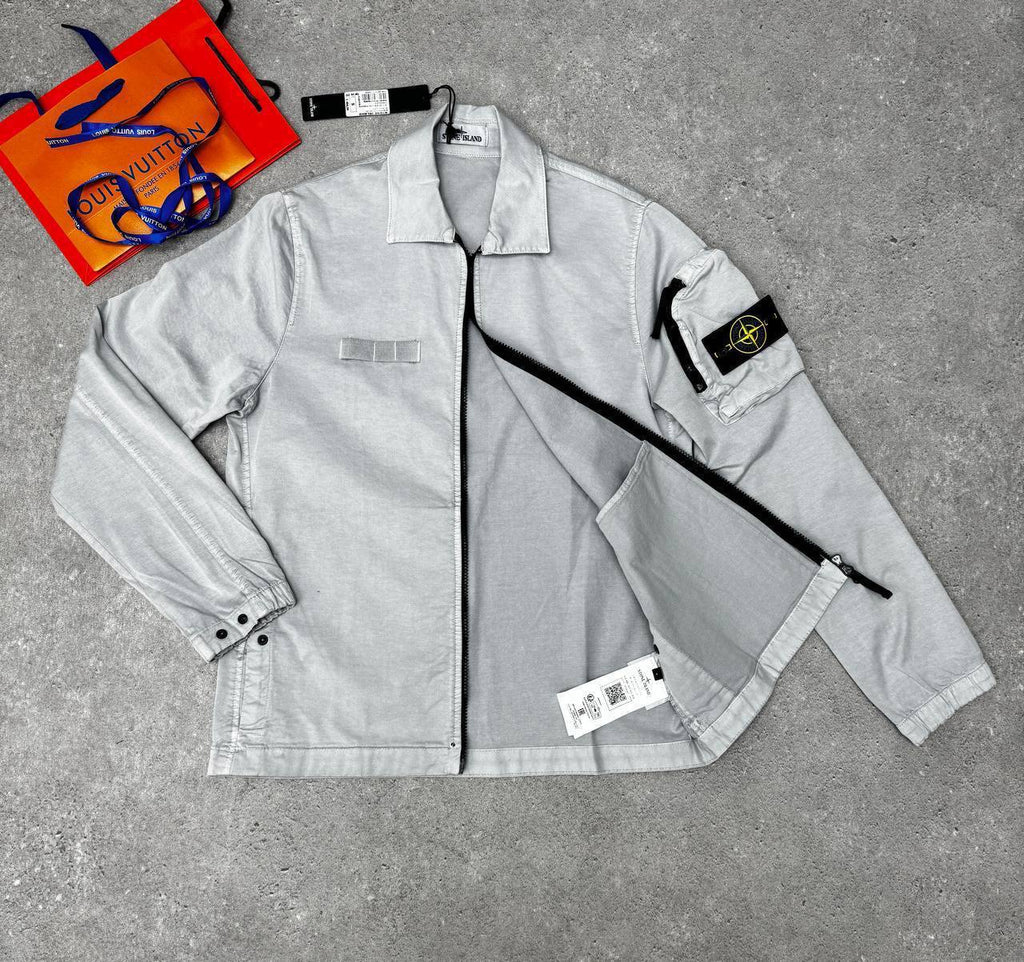 Stone Island Compass-Badge Pocket Overshirt Mens in Multiple Colors Best Sale UK Reps AAA Quality