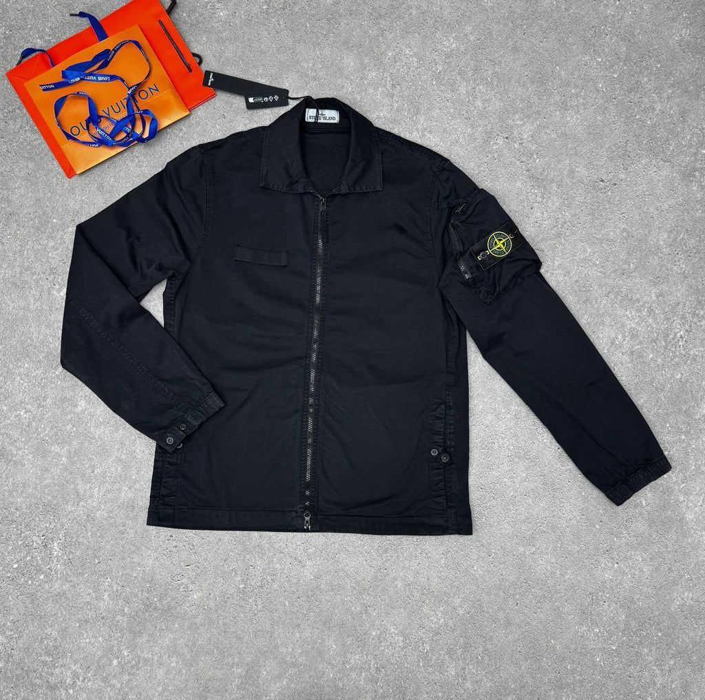 Stone Island Compass-Badge Pocket Overshirt Mens in Multiple Colors Best Sale UK Reps AAA Quality
