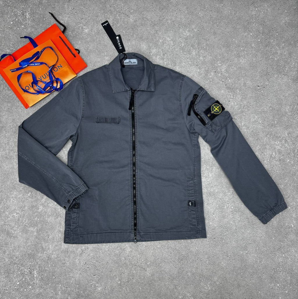 Stone Island Compass-Badge Pocket Overshirt Mens in Multiple Colors Best Sale UK Reps AAA Quality