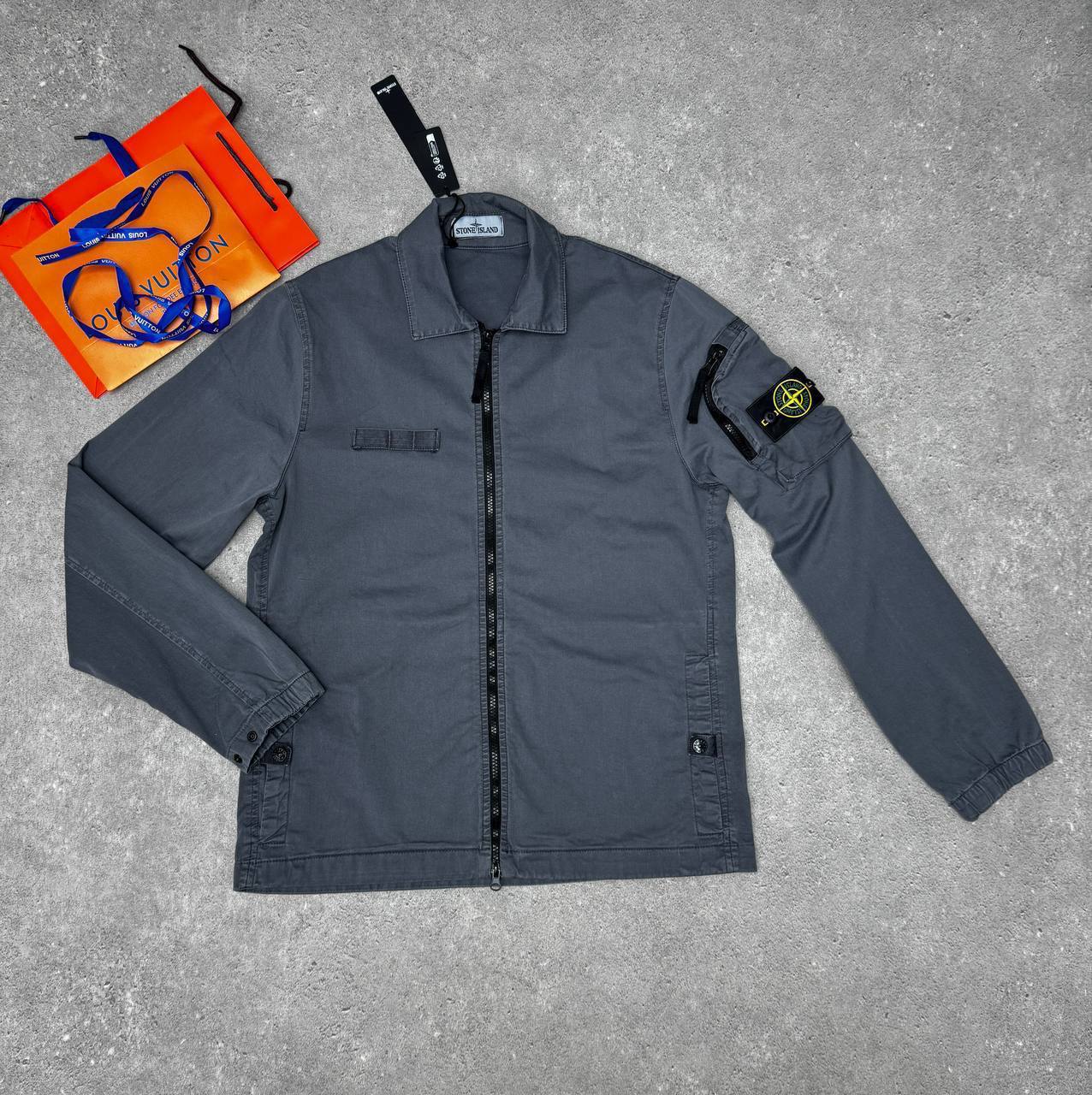 Stone Island Compass-Badge Pocket Overshirt Mens in Multiple Colors Best Sale UK Reps AAA Quality