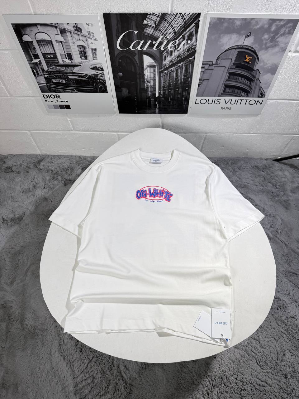 Off-White Arrows-Print T-Shirts Mens in 2 Colors Short Sleeves UK Reps AAA Quality