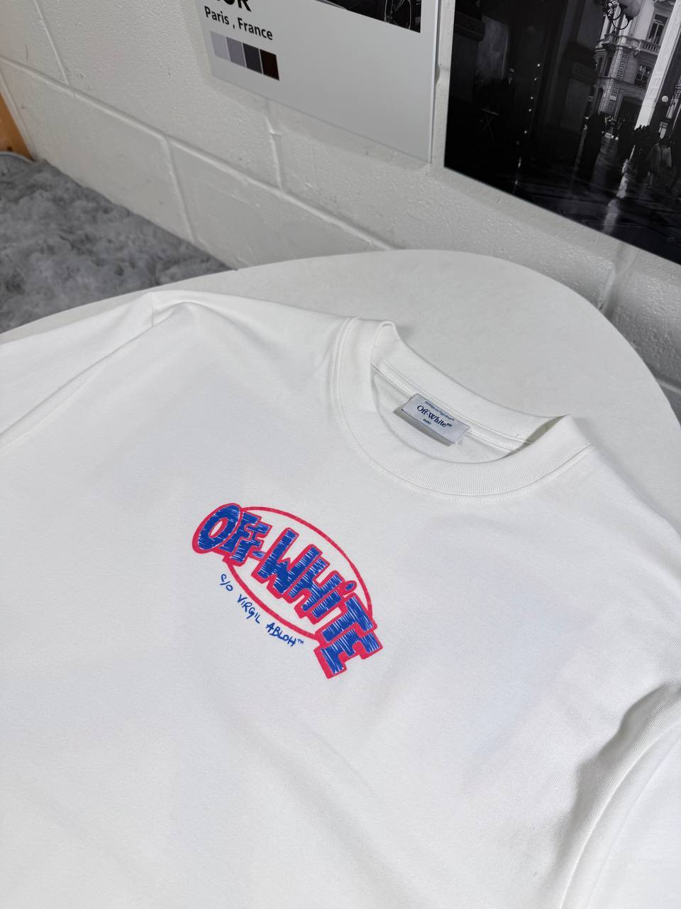 Off-White Arrows-Print T-Shirts Mens in 2 Colors Short Sleeves UK Reps AAA Quality