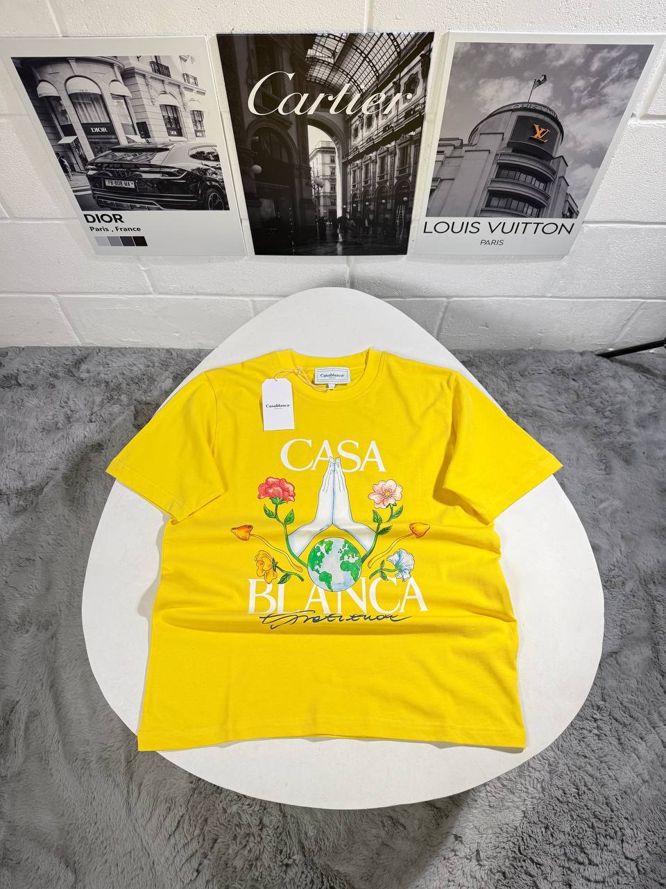 Casablanca Gratitude Graphic Mens T-Shirts in Multiple Colors Best Sale UK Reps AAA Quality
