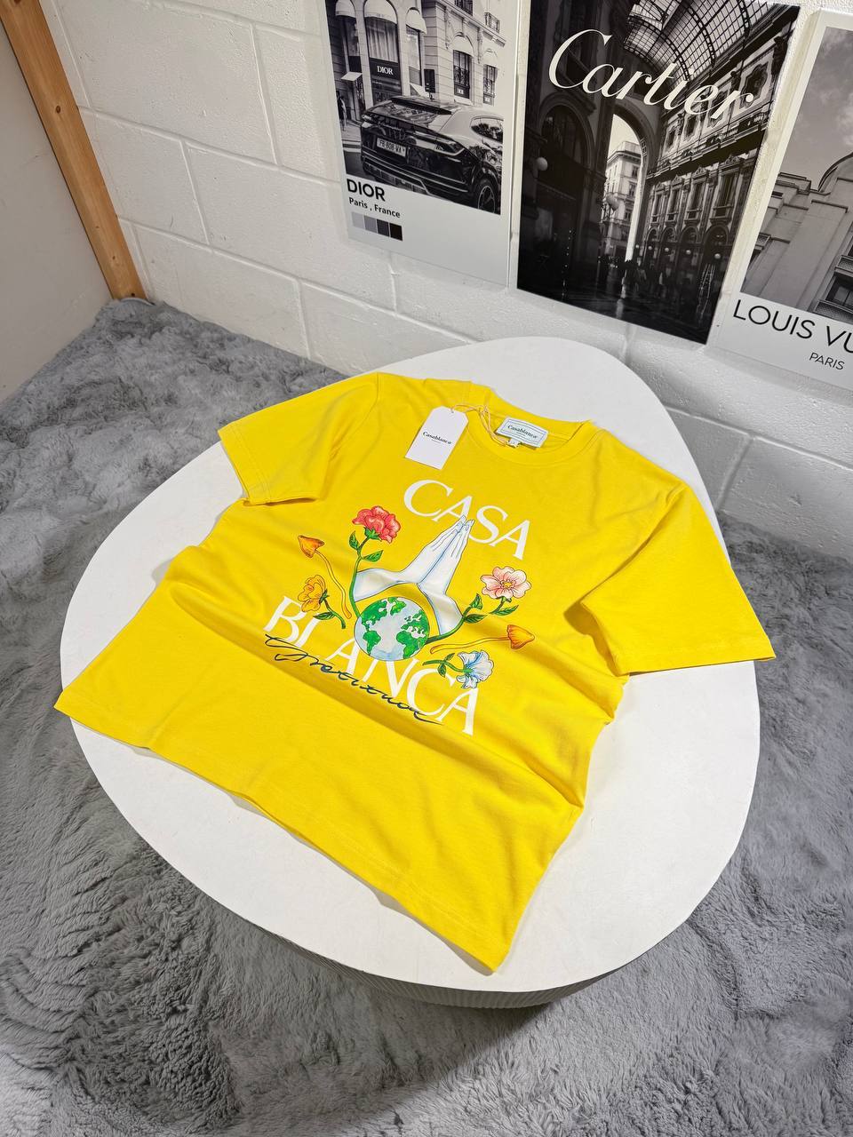 Casablanca Gratitude Graphic Mens T-Shirts in Multiple Colors Best Sale UK Reps AAA Quality