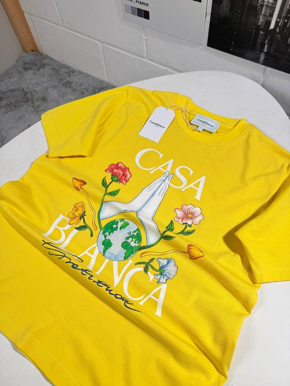 Casablanca Gratitude Graphic Mens T-Shirts in Multiple Colors Best Sale UK Reps AAA Quality