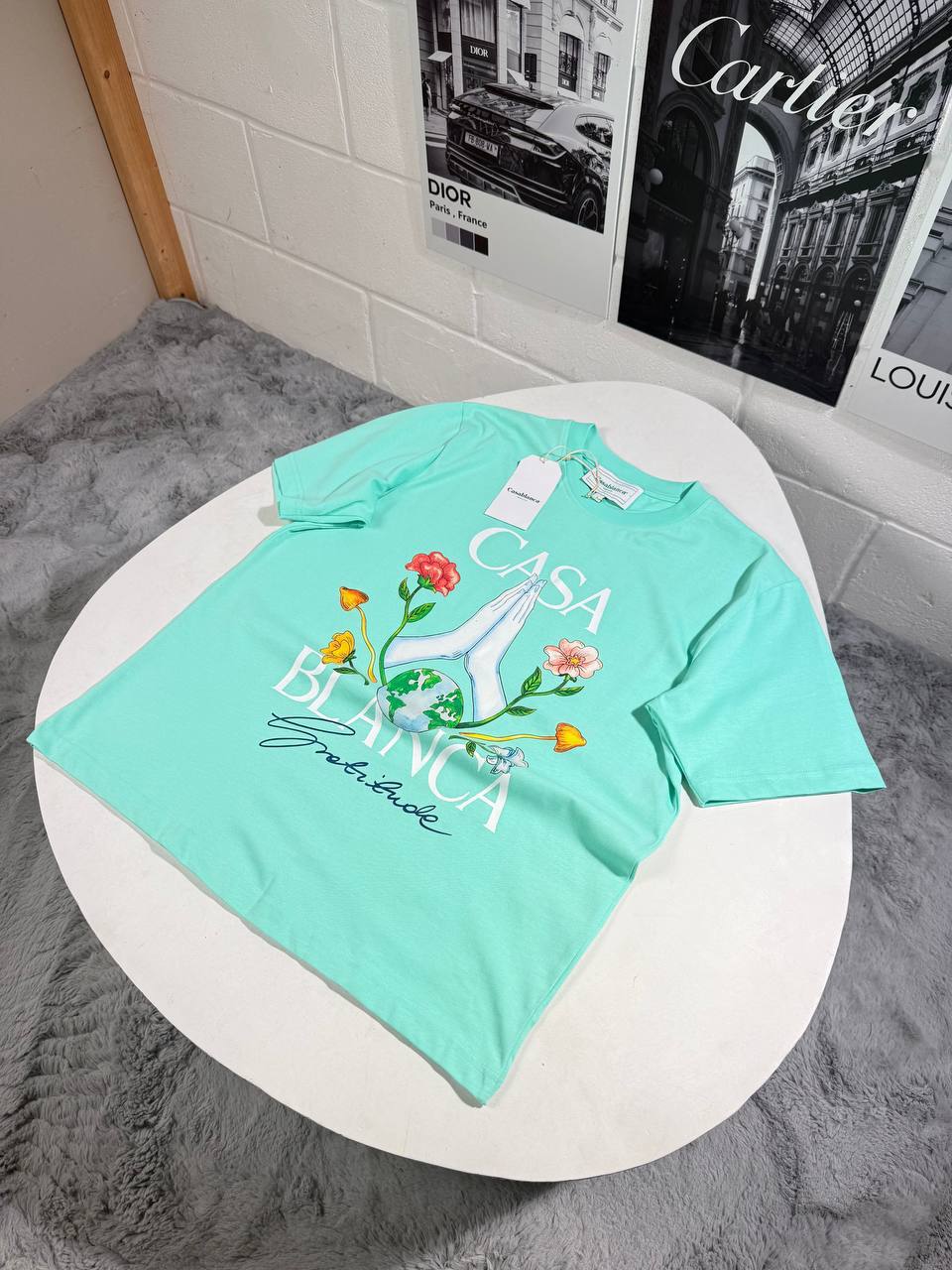 Casablanca Gratitude Graphic Mens T-Shirts in Multiple Colors Best Sale UK Reps AAA Quality