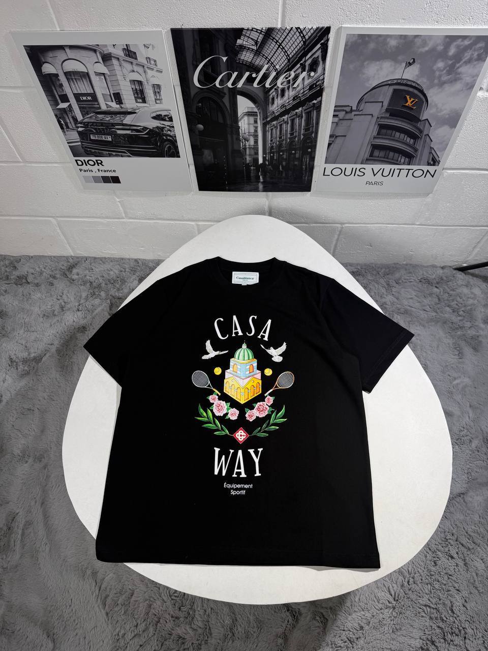 Casablanca Casa Way Organic Cotton Mens T-Shirts in 2 Colors Best Sale UK Reps AAA Quality