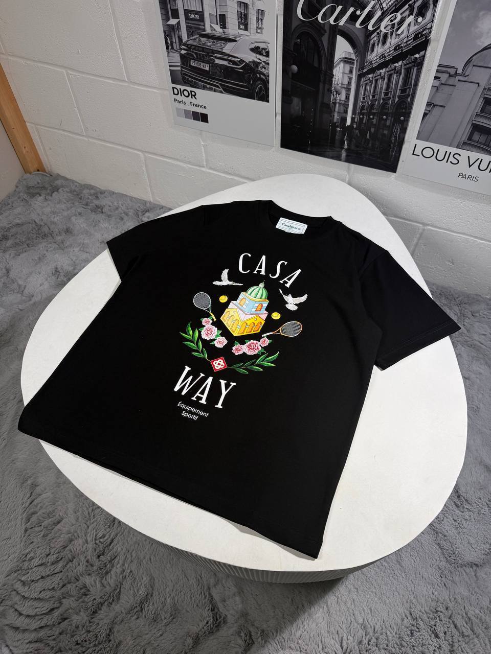 Casablanca Casa Way Organic Cotton Mens T-Shirts in 2 Colors Best Sale UK Reps AAA Quality