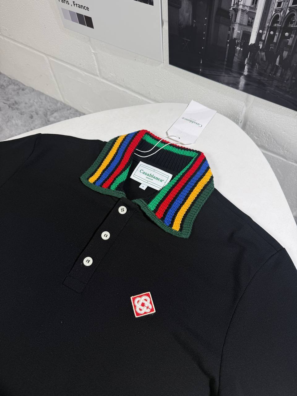 Casablanca Monogram Polo Shirts Mens in 2 Colors Best Sale UK Reps AAA Quality