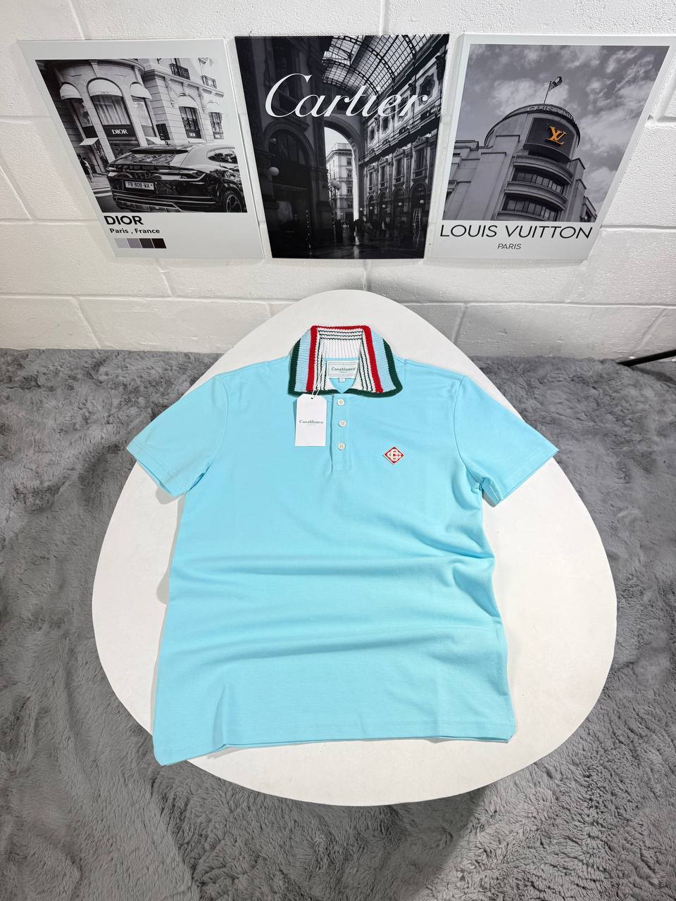Casablanca Monogram Polo Shirts Mens in 2 Colors Best Sale UK Reps AAA Quality