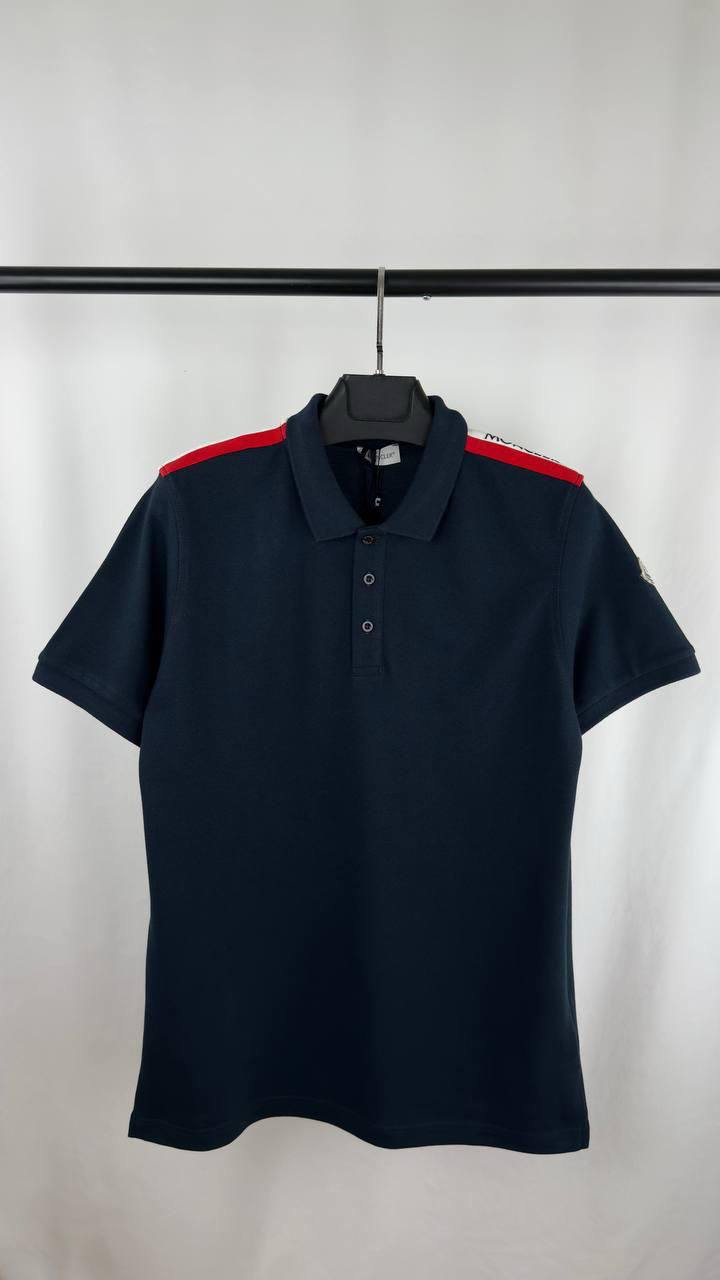 Moncler Logo Patch Cotton Piquet Polo Shirt Men's in 2 Colors UK Reps AAA
