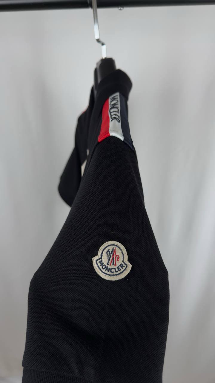 Moncler Logo Patch Cotton Piquet Polo Shirt Men's in 2 Colors UK Reps AAA