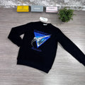 Casablanca Aiiiiir Printed Jumpers Mens in Black Color Mens UK Reps AAA Quality