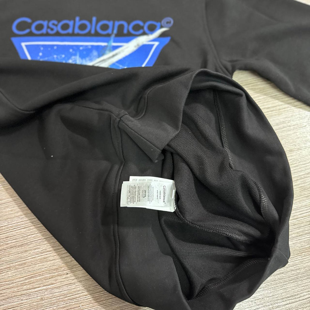 Casablanca Aiiiiir Printed Jumpers Mens in Black Color Mens UK Reps AAA Quality