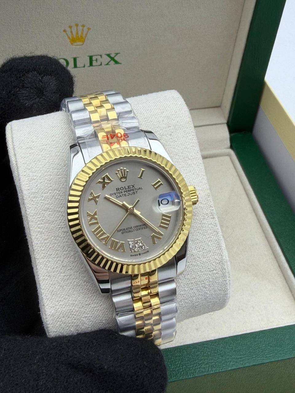 Rolex Lady-Datejust Watch Grey Roman Dial Jubilee Band Womens UK Reps AAA Quality