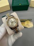 Rolex Lady-Datejust Watch Diamond Bezel Two Tone Jubilee Band Womens UK Reps AAA Quality