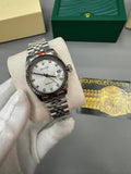 Rolex Lady-Datejust Watch Steel Fluted Bezel Silver Jubilee Band Womens UK Reps AAA Quality