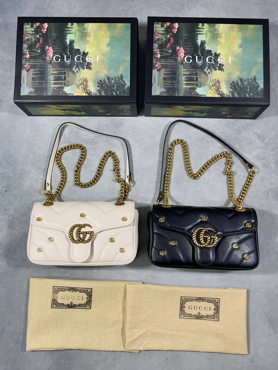 Gucci Small GG Marmont Shoulder Bag in 2 Colors Womens UK Reps AAA Quality