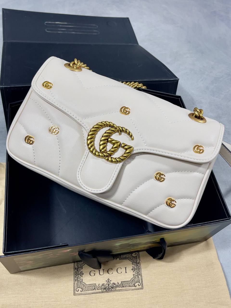 Gucci Small GG Marmont Shoulder Bag in 2 Colors Womens UK Reps AAA Quality