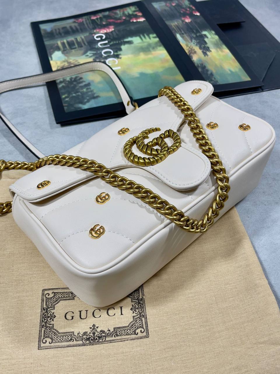 Gucci Small GG Marmont Shoulder Bag in 2 Colors Womens UK Reps AAA Quality