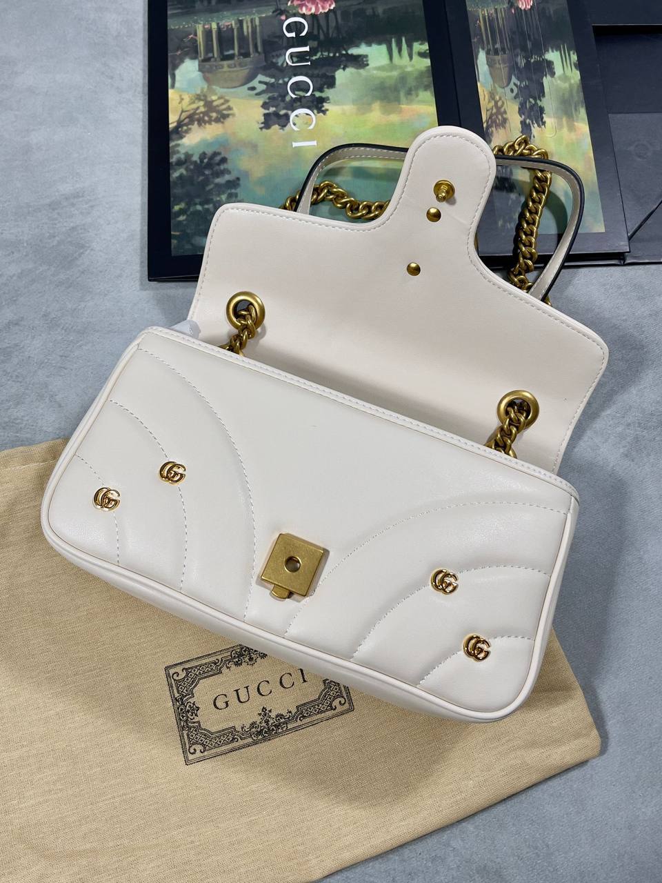 Gucci Small GG Marmont Shoulder Bag in 2 Colors Womens UK Reps AAA Quality