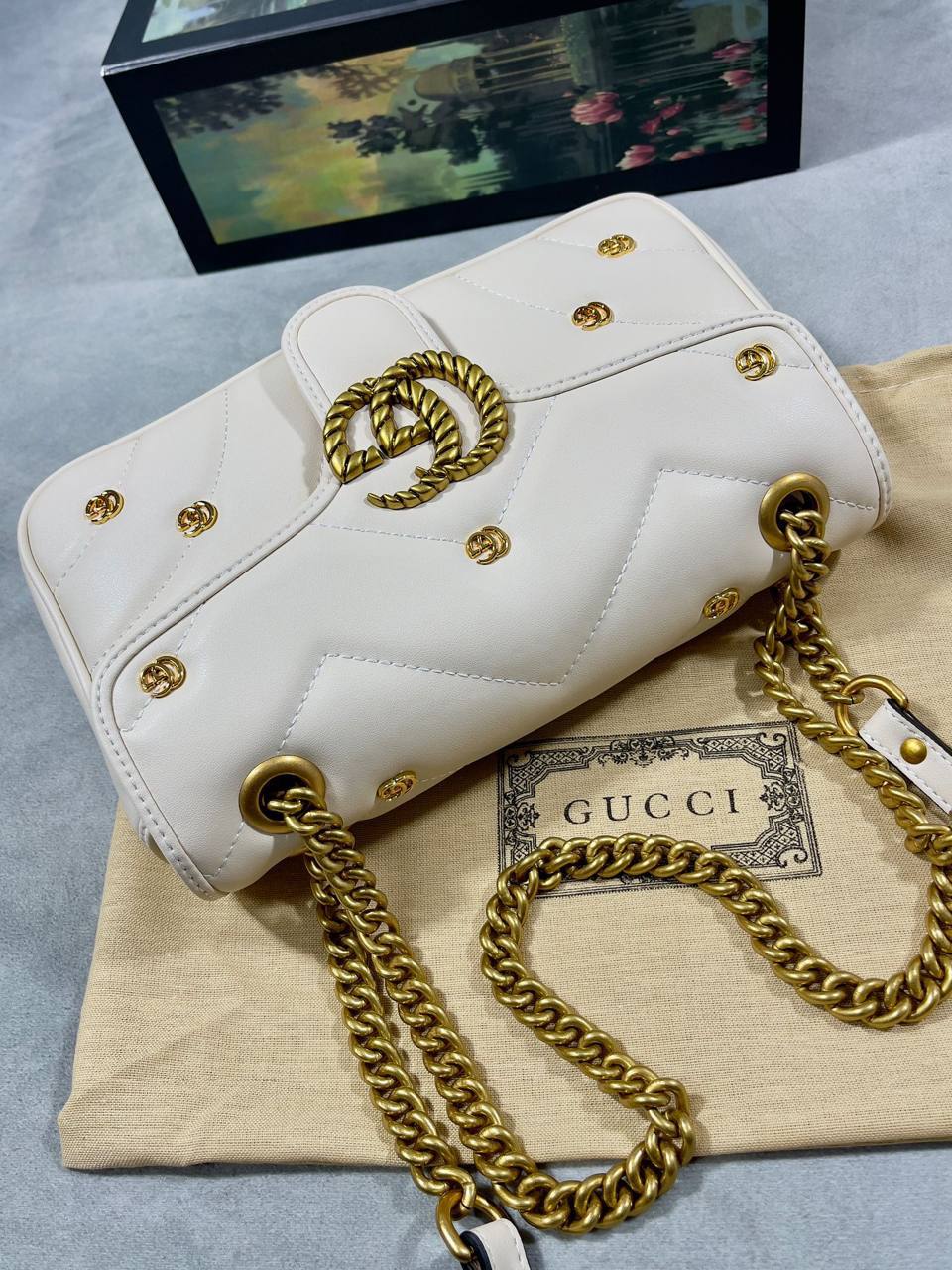 Gucci Small GG Marmont Shoulder Bag in 2 Colors Womens UK Reps AAA Quality