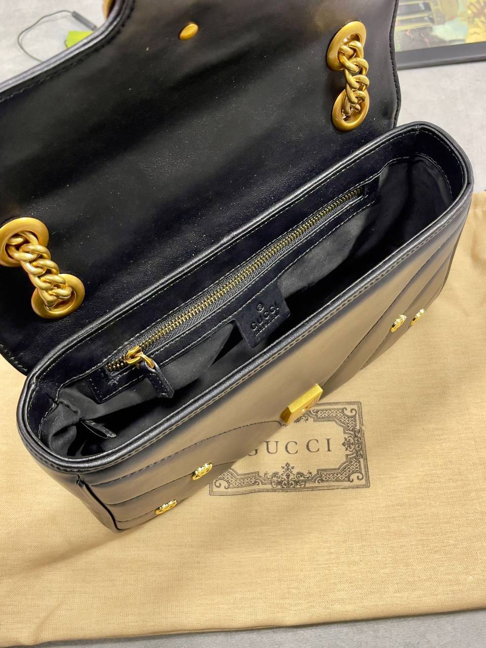 Gucci Small GG Marmont Shoulder Bag in 2 Colors Womens UK Reps AAA Quality