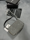 Alexander Wang Medium Wangloc Rhinestone Embellished Clutch Women's Bag UK Best Sale Replica