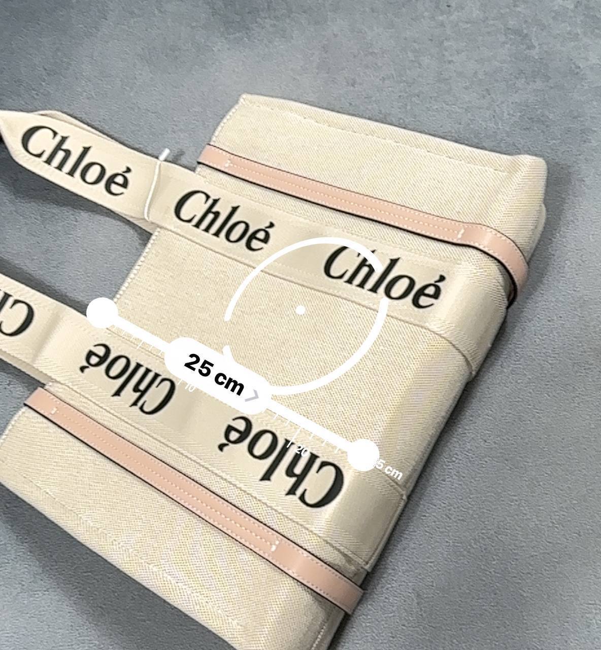 Chloe Luxury Brand Canvas Letters Woody Shoulder Handbag Canvas in Multiple Colors UK Reps AAA Quality