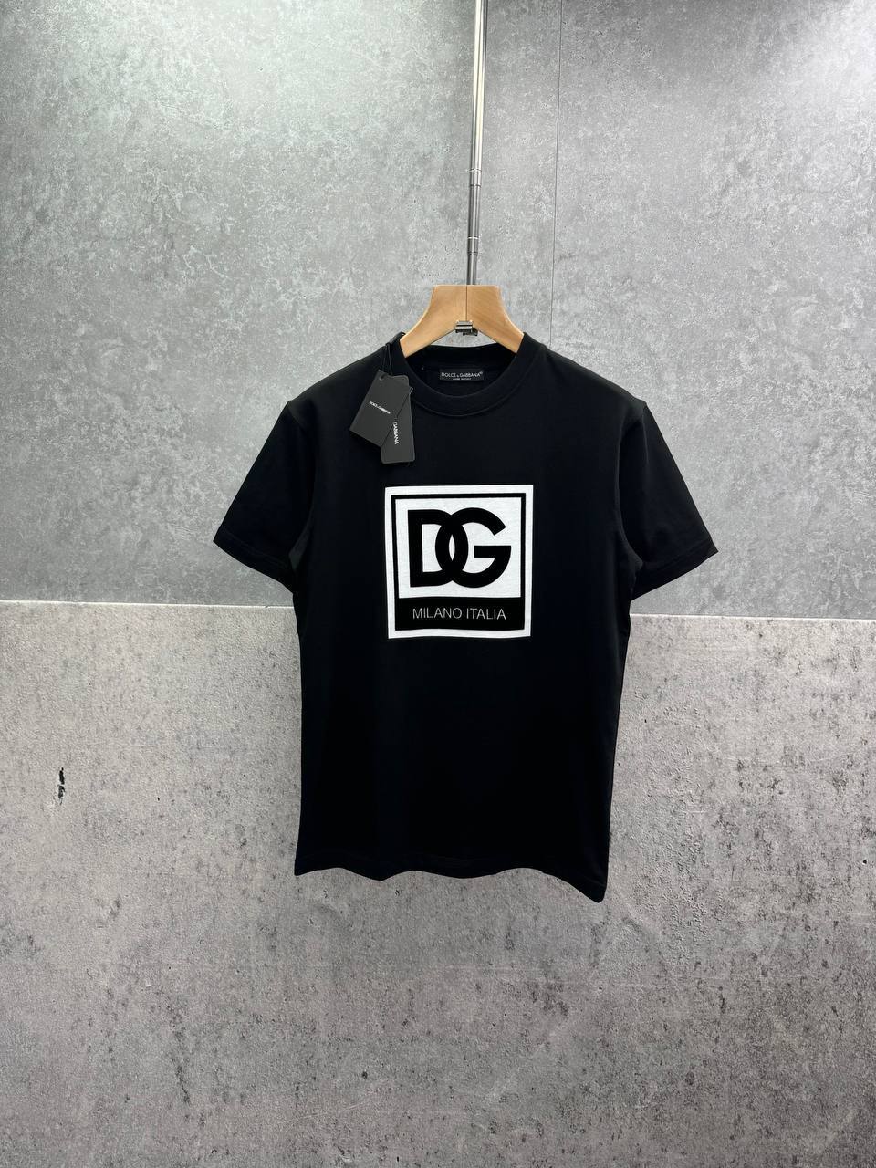 Dolce & Gabbana Box Logo Regular Fit T-shirts Mens in 2 Colors Best Sale UK Reps AAA Quality