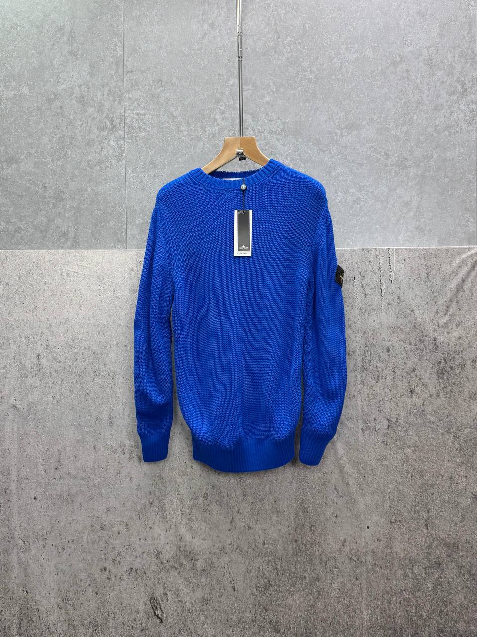 Stone Island Knit Compass Embossed Crewneck Jumpers Mens in Multiple Colors Best Sale UK Reps AAA Quality