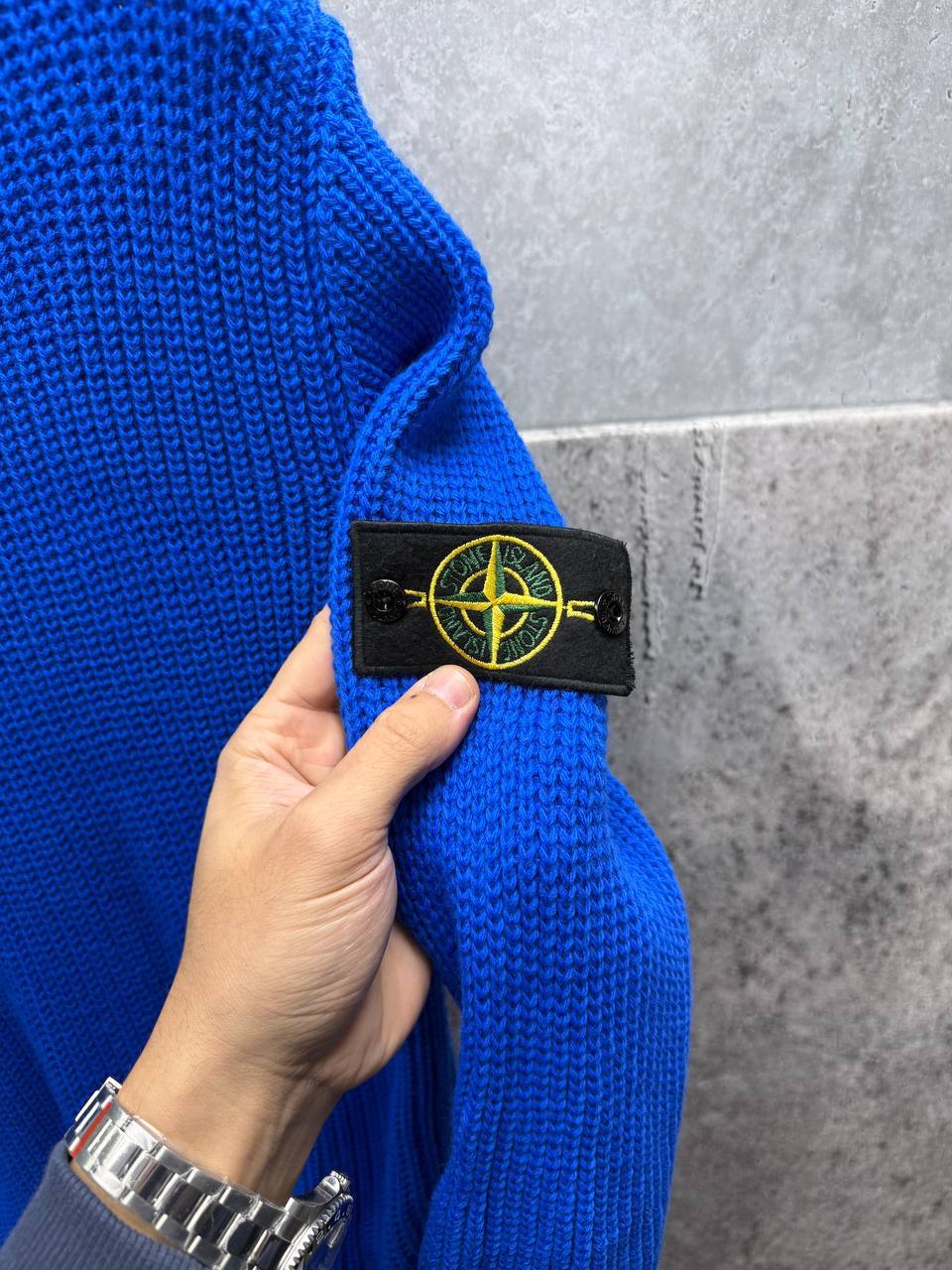 Stone Island Knit Compass Embossed Crewneck Jumpers Mens in Multiple Colors Best Sale UK Reps AAA Quality