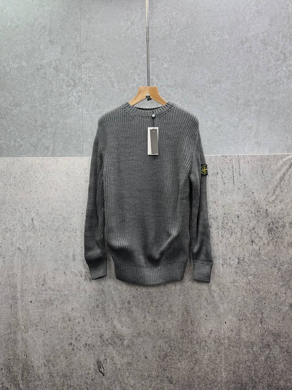 Stone Island Knit Compass Embossed Crewneck Jumpers Mens in Multiple Colors Best Sale UK Reps AAA Quality