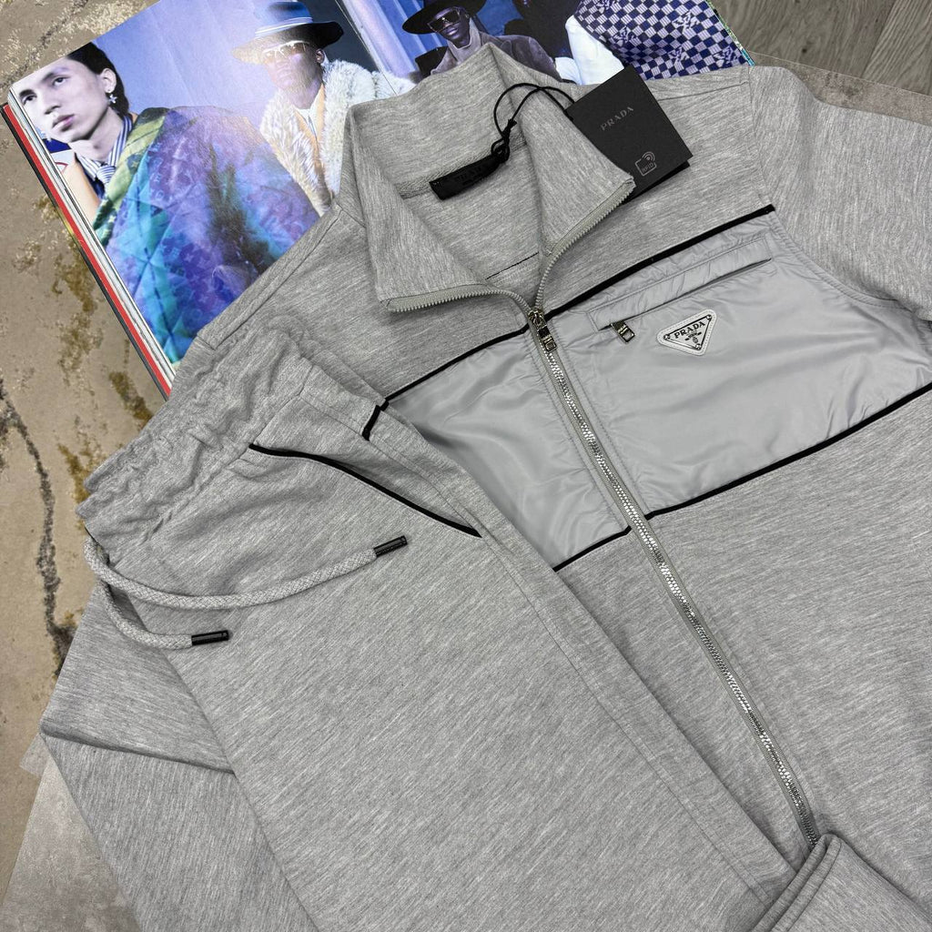 Prada Re-Nylon Panelled Full-Zip Mens Tracksuits in Multiple Colors Best Sale UK Reps AAA Quality