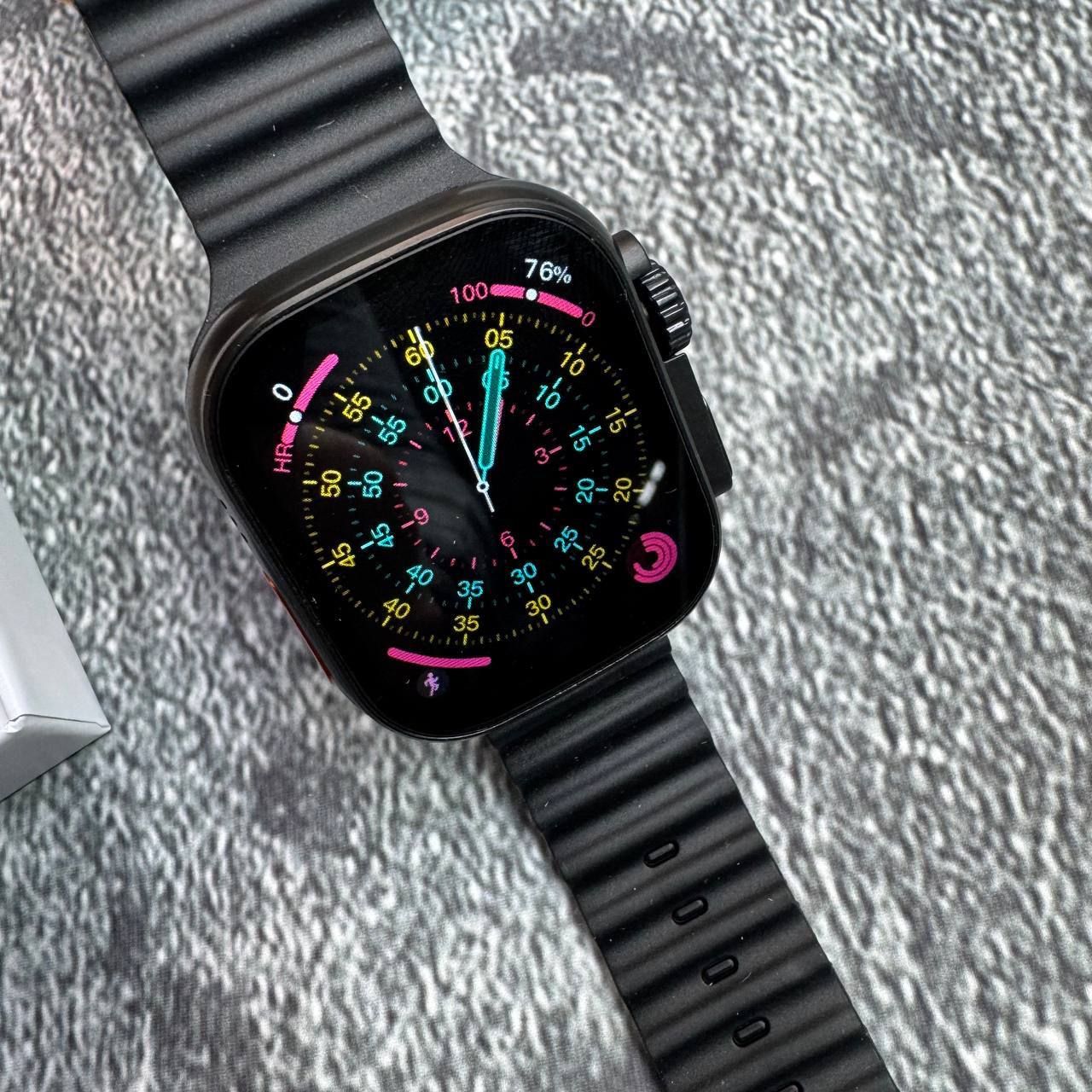 Apple Watch Ultra 3 Smart Watch Silicone Straping Black Color Best Sale UK Reps AAA Quality