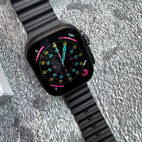 Apple Watch Ultra 3 Smart Watch Silicone Straping Black Color Best Sale UK Reps AAA Quality