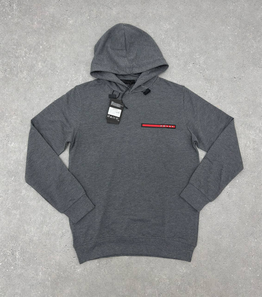 Prada Recycled Double Jersey Logo Hoodie Mens in Multiple Colors Best Sale UK Replica AAA Quality