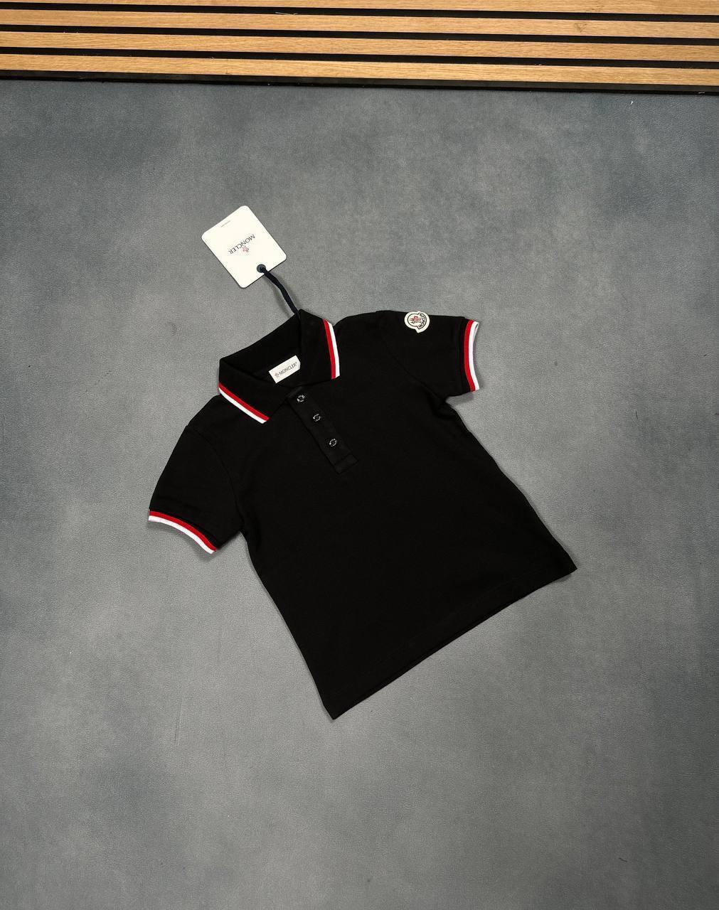 Moncler Logo Cotton Piquet Polo Shirts Kids in Multiple Colors UK Reps AAA Quality