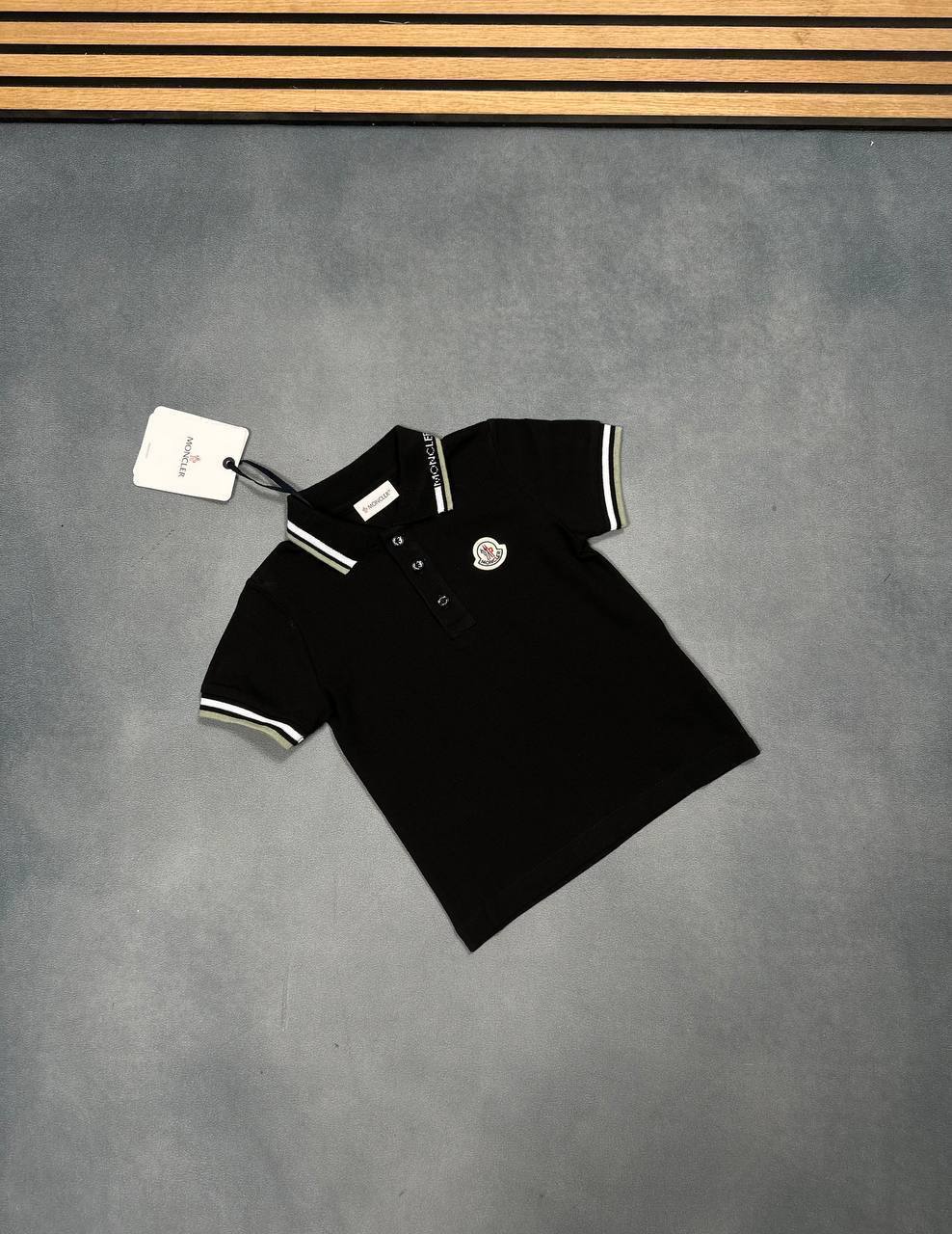 Moncler Logo Cotton Piquet Polo Shirts Kids in Multiple Colors UK Reps AAA Quality