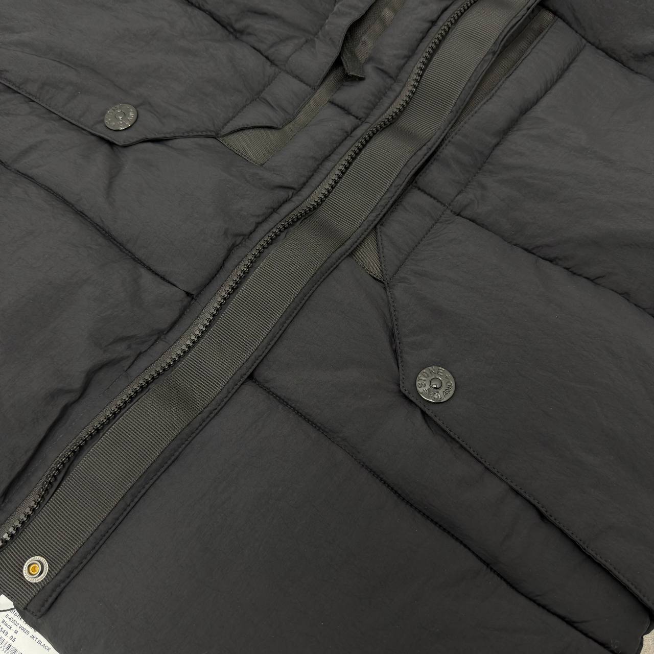 Stone Island Crinkle Reps Hooded Down Jacket Mens in 2 Colors UK Reps AAA Quality