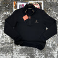 Loro Piana Small Logo Quarter Zip Jumpers in 2 Colors Mens Best Sale UK Reps AAA Quality