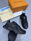 Louis Vuitton Tactic Trainer Sneakers in Tripple Black Mens UK Reps AAA Quality