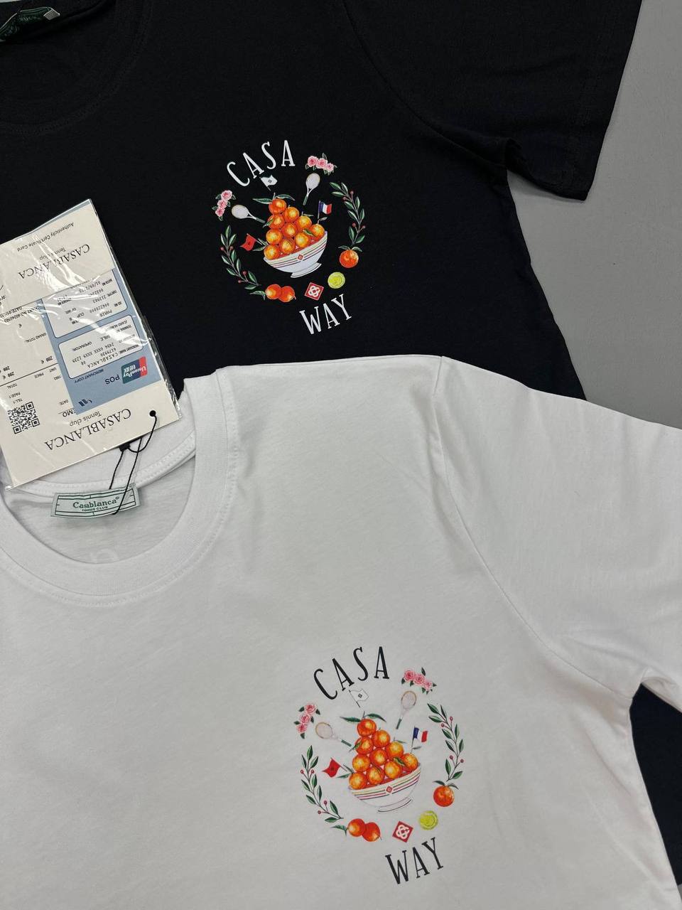 Casablanca Casa Way Graphic Cotton Mens T-Shirts in 2 Colors UK Reps AAA Quality