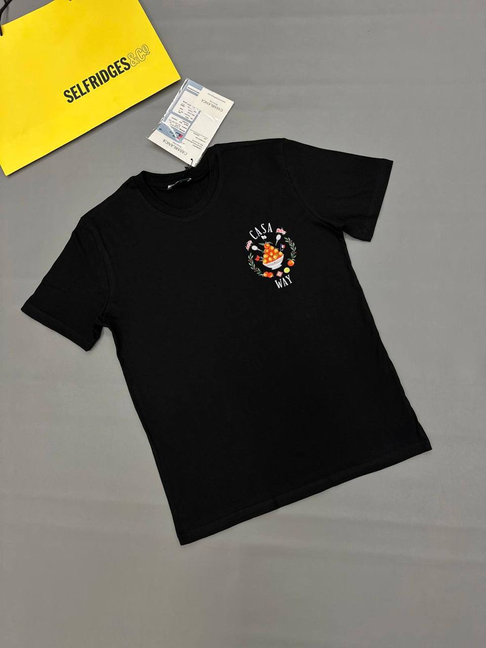 Casablanca Casa Way Graphic Cotton Mens T-Shirts in 2 Colors UK Reps AAA Quality