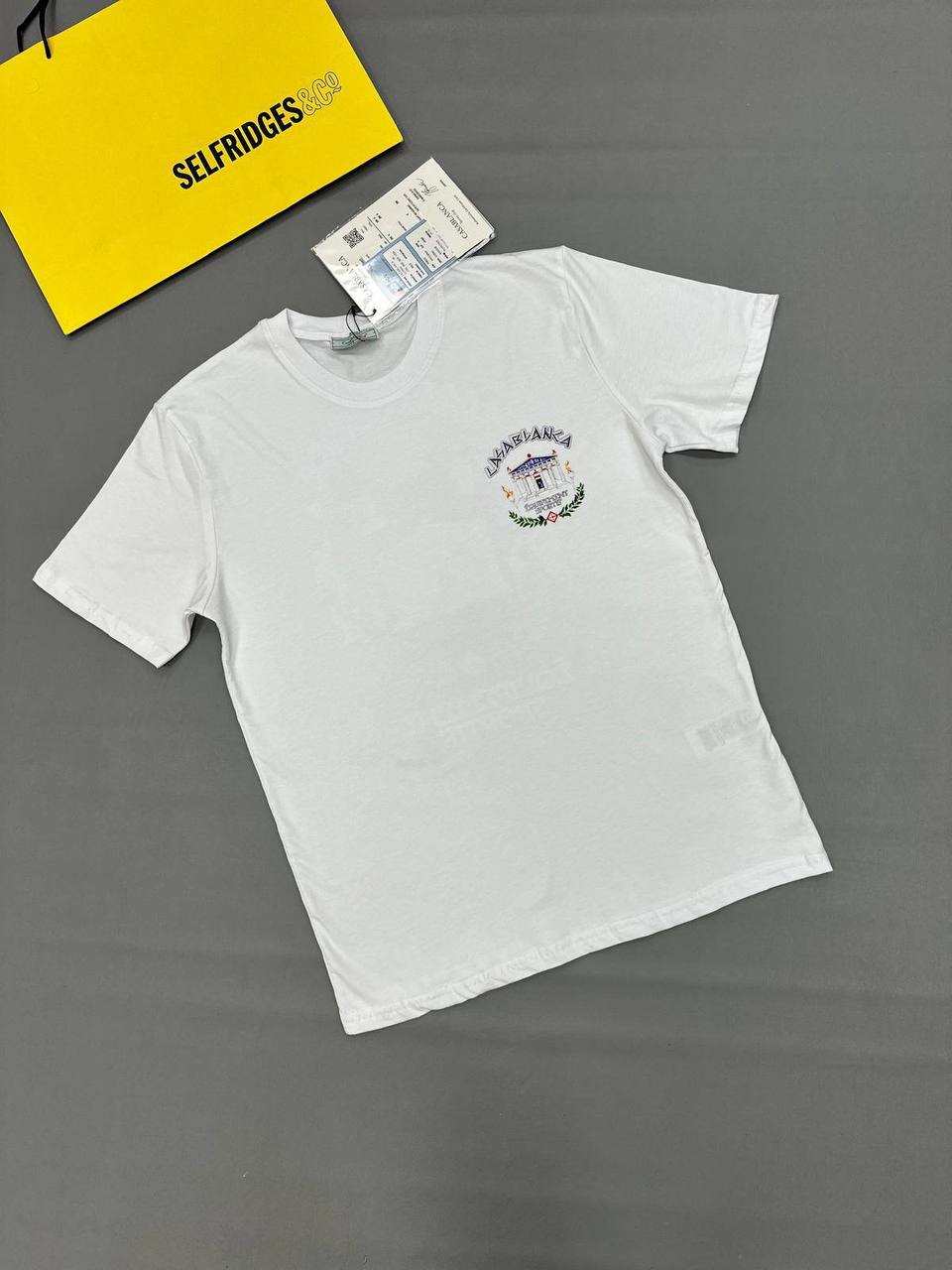 Casablanca Le Temple Du Mens T-Shirts in 2 Colors UK Reps AAA Quality