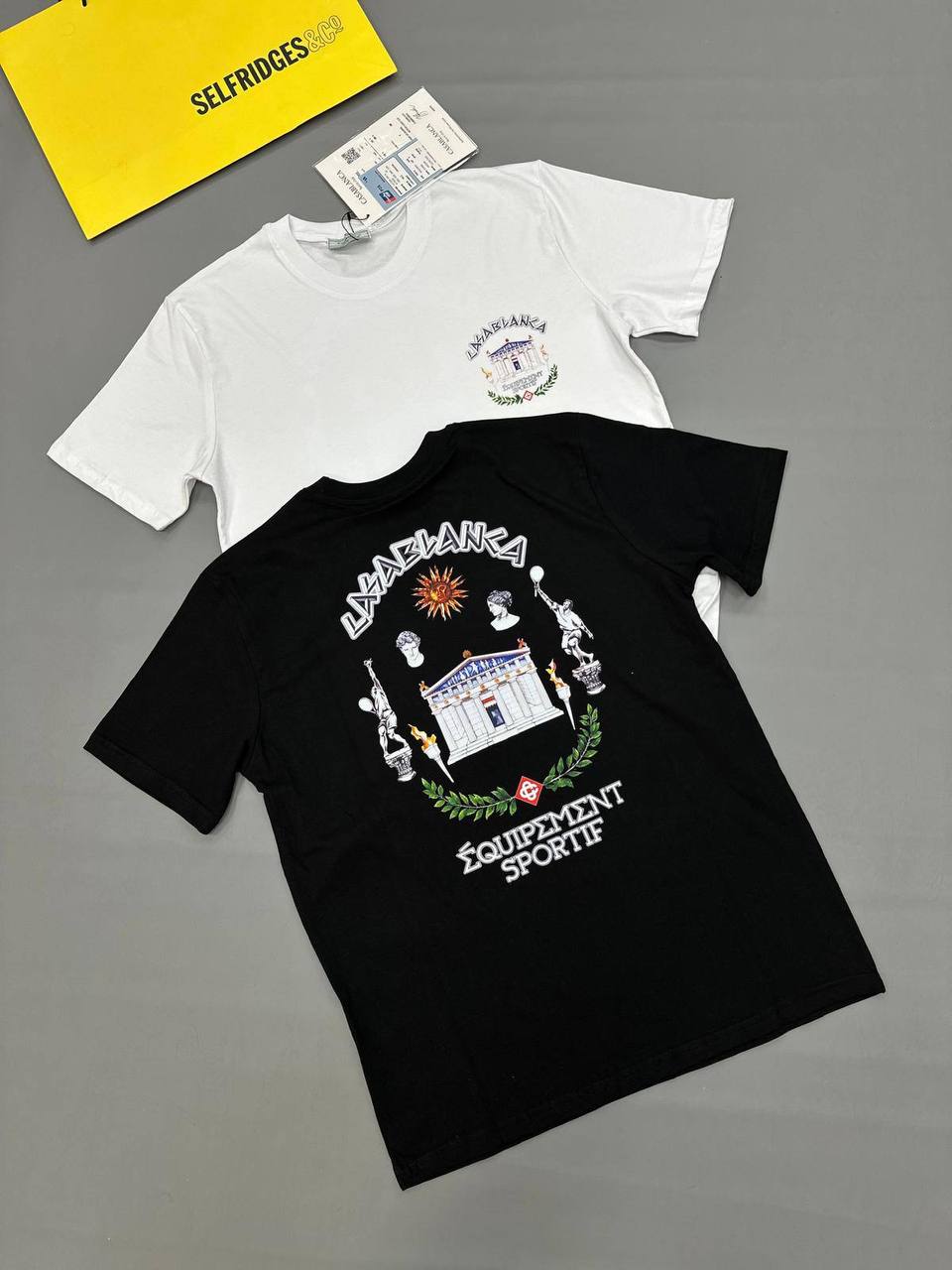 Casablanca Le Temple Du Mens T-Shirts in 2 Colors UK Reps AAA Quality