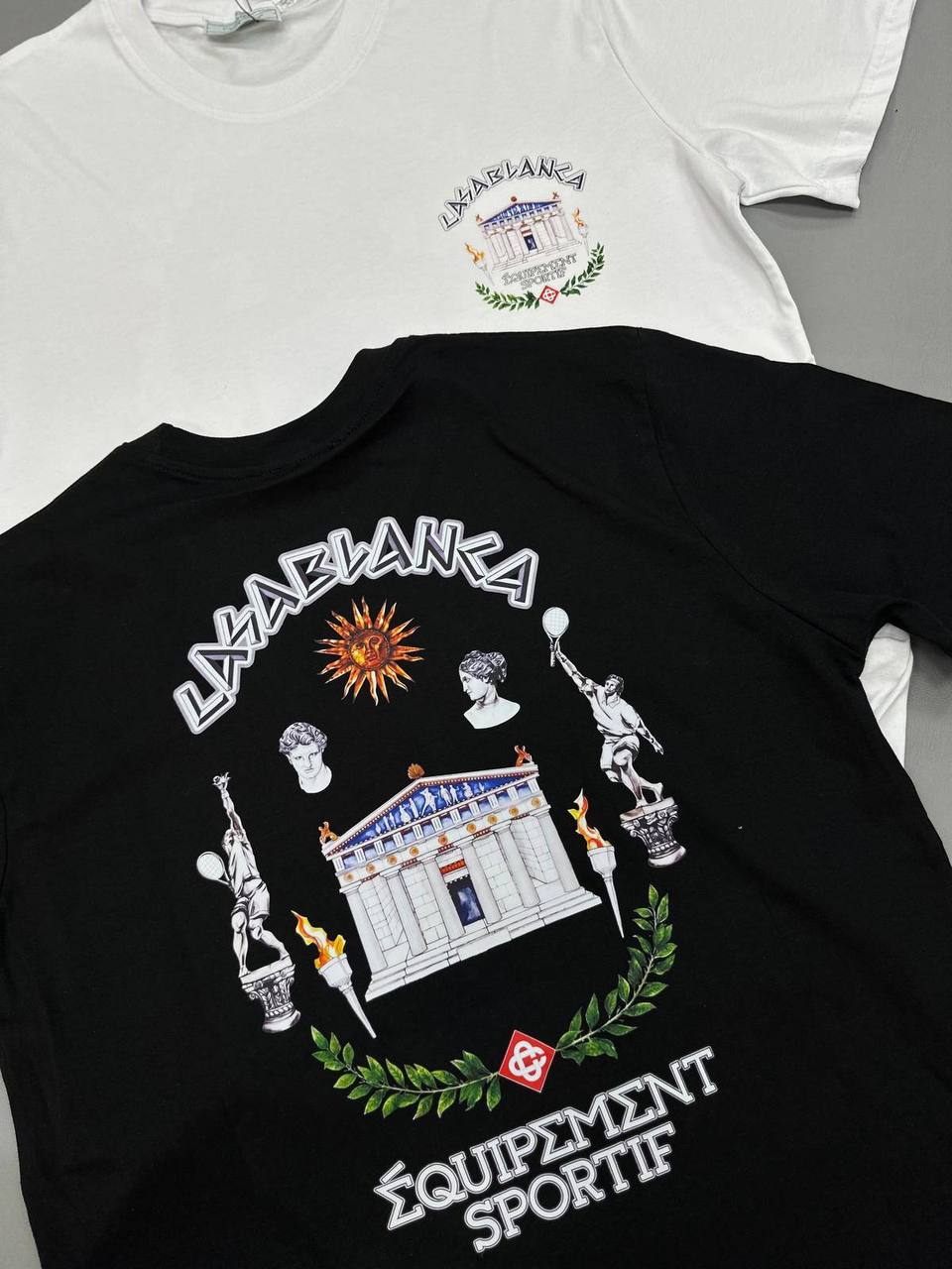 Casablanca Le Temple Du Mens T-Shirts in 2 Colors UK Reps AAA Quality